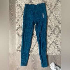 Teal camo gymshark